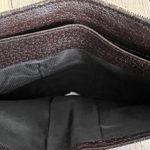 Gucci Eclipse GG Signature Logo Print Canvas & Leather Trifold Wallet Brown - Picture 10 of 16